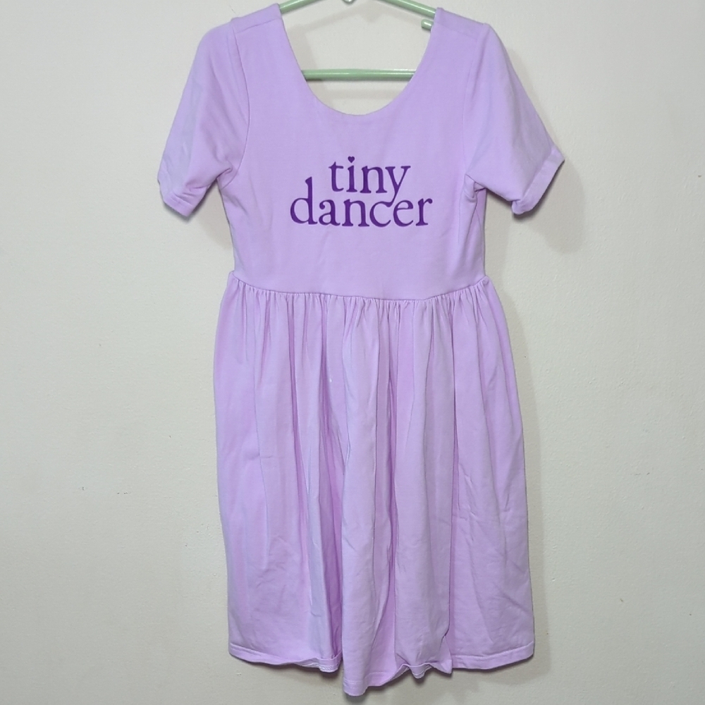Twirly Tot Tiny Dancer Twirl Dress Purple Cotton Girls Size 7